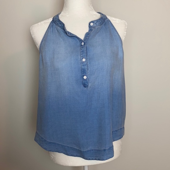 Cloth&Stone NWOT Chambray Halter Sz PM - Picture 1 of 5